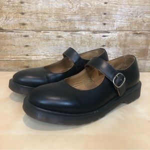 Dr. Martens Indica Mary Jane Shoes Black Smooth Leather US Size 8